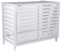 Buitenunit omkasting Kunststof Wit one size